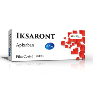IKSARONT 2.5 MG ( APIXABAN ) 30 FILM-COATED TABLETS